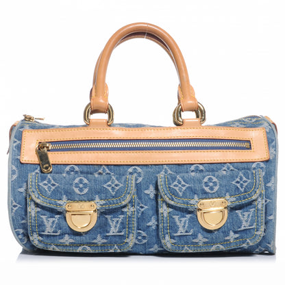 Louis Vuitton Monogram Denim Neo Speedy Blue 1 of 9