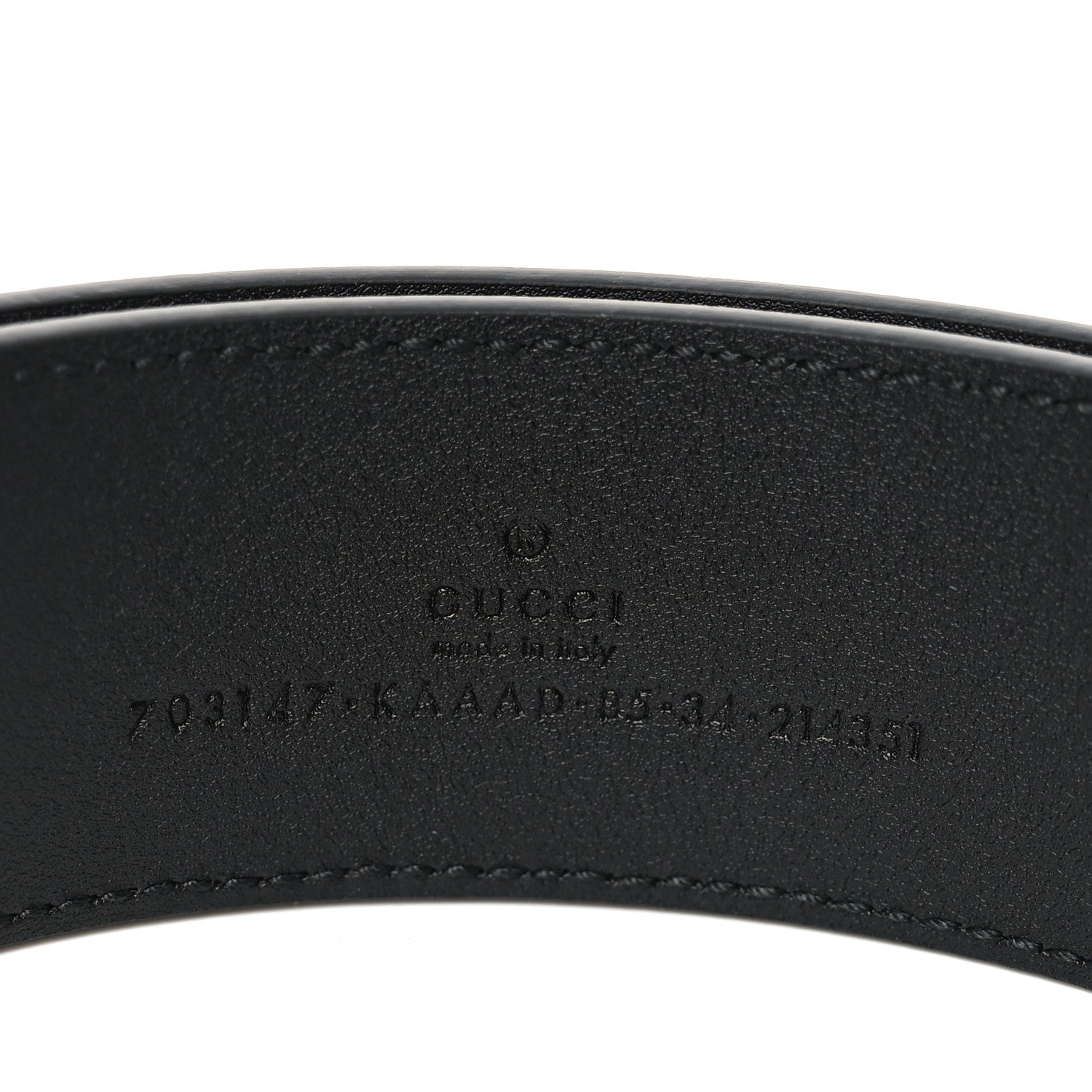 Gucci GG Supreme Monogram Blondie 40mm Belt 85 34 Black 3 of 5