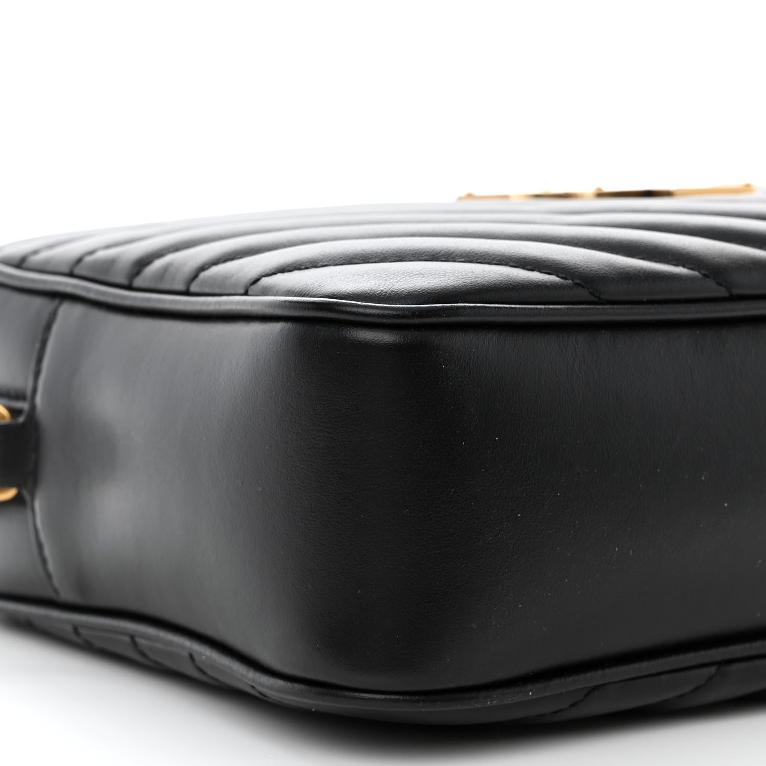 Saint Laurent Calfskin Matelasse Monogram Lou Camera Bag Black 9 of 11