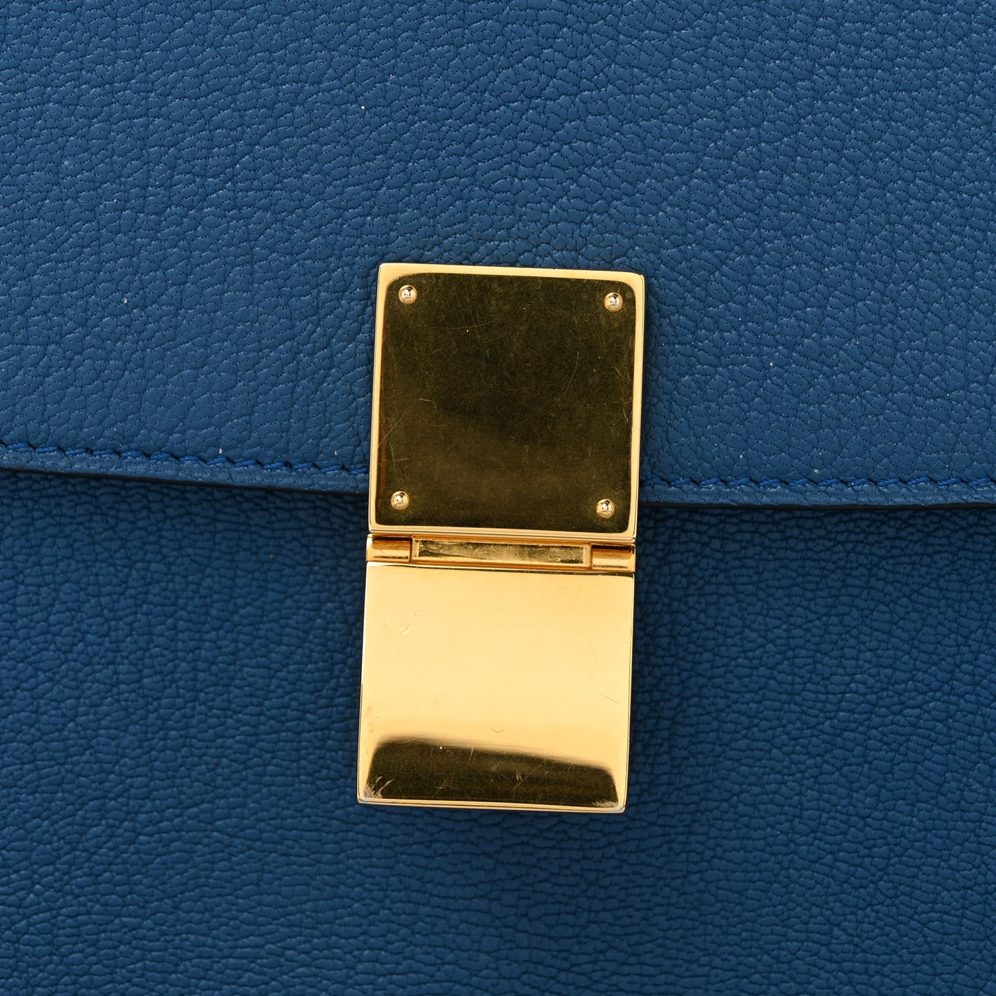 Goatskin Medium Classic Box Flap Bag Deepsea