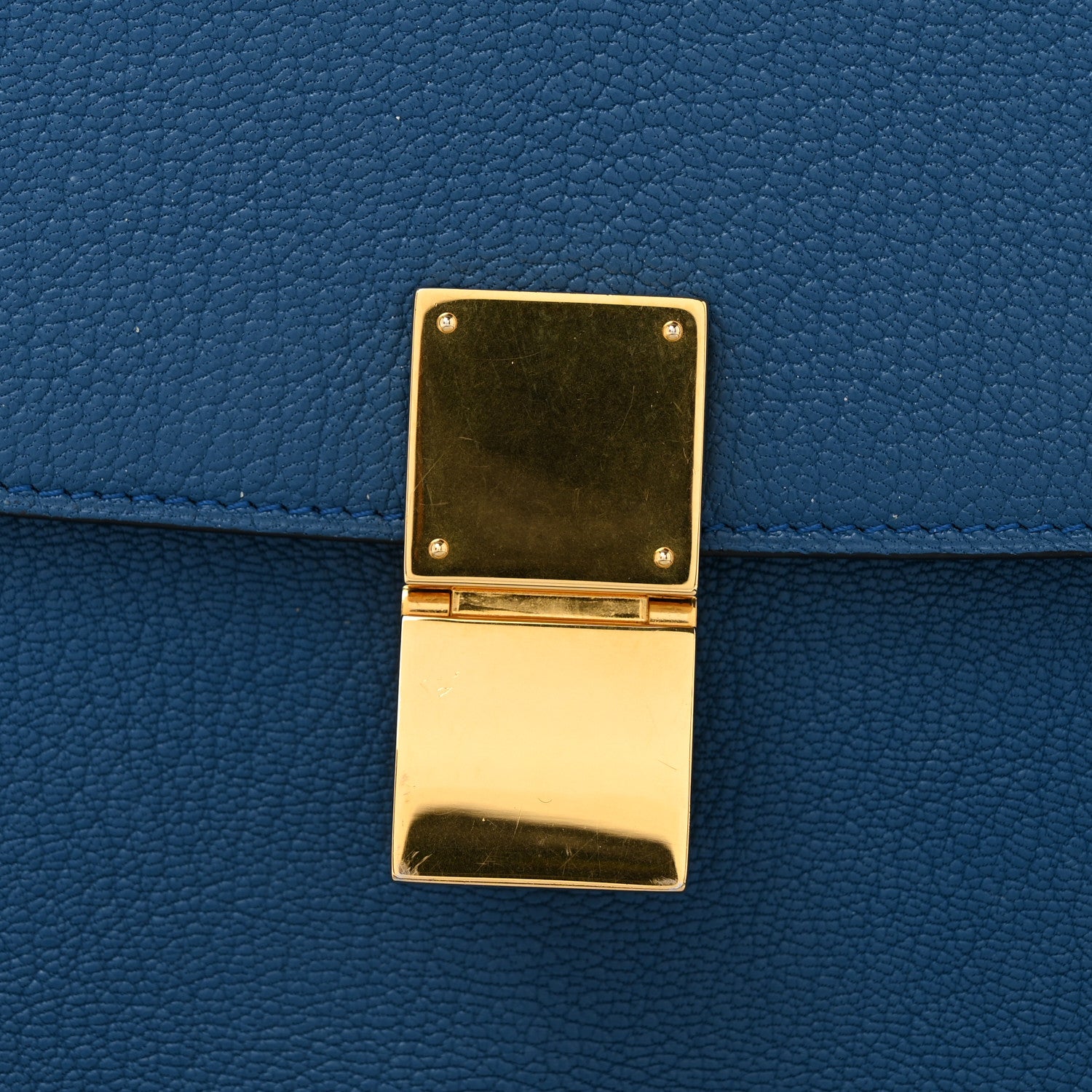Celine Goatskin Medium Classic Box Flap Bag Deepsea 12 of 14