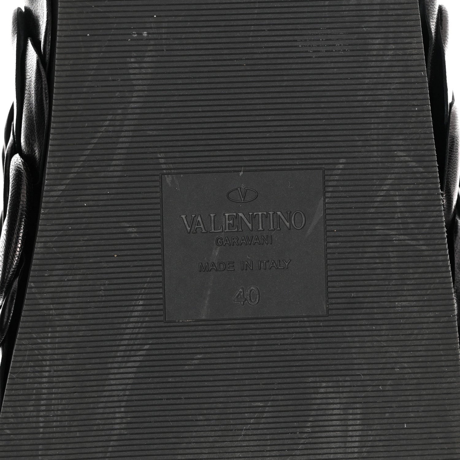 Valentino Garavani Kidskin Atelier 03 Rose Edition Double Buckle Slide Sandals 40 Black 6 of 9