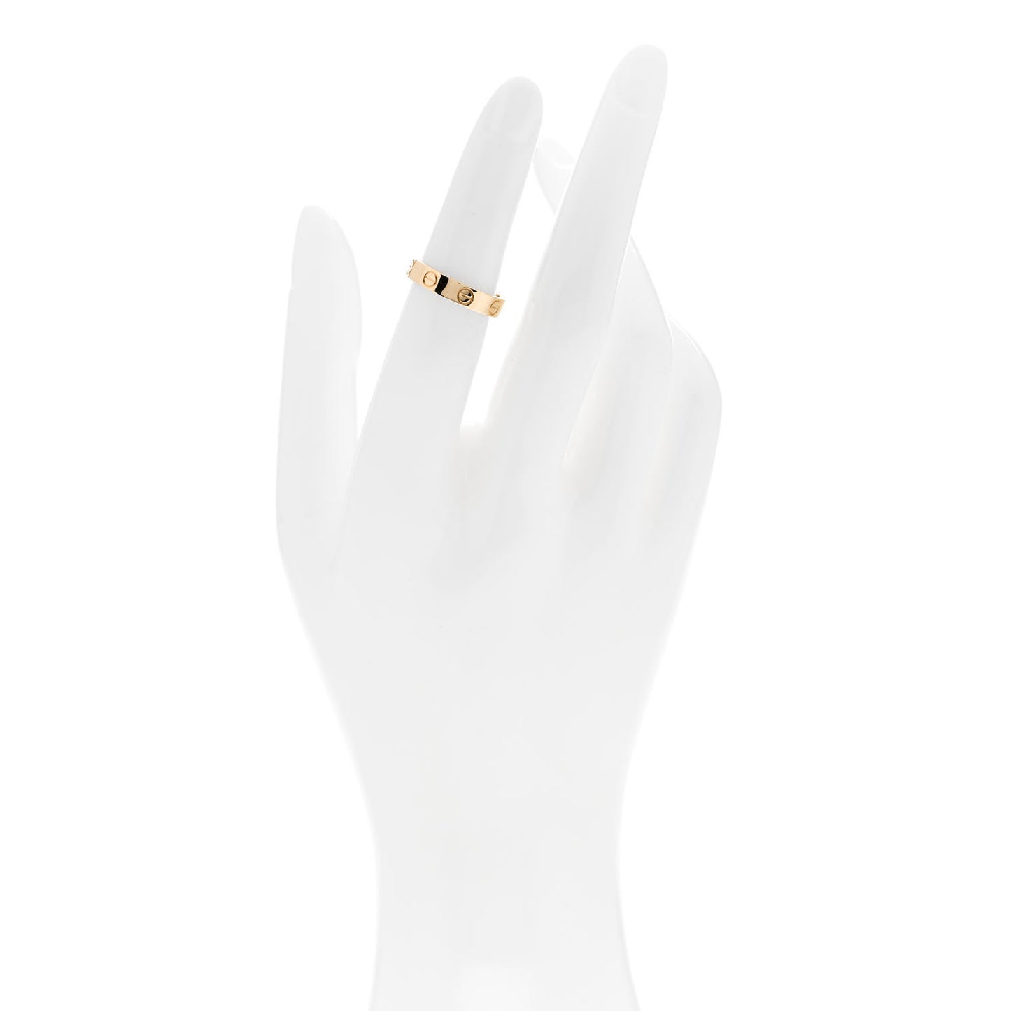 18K Yellow Gold 3.5mm LOVE Wedding Band Ring 49 5