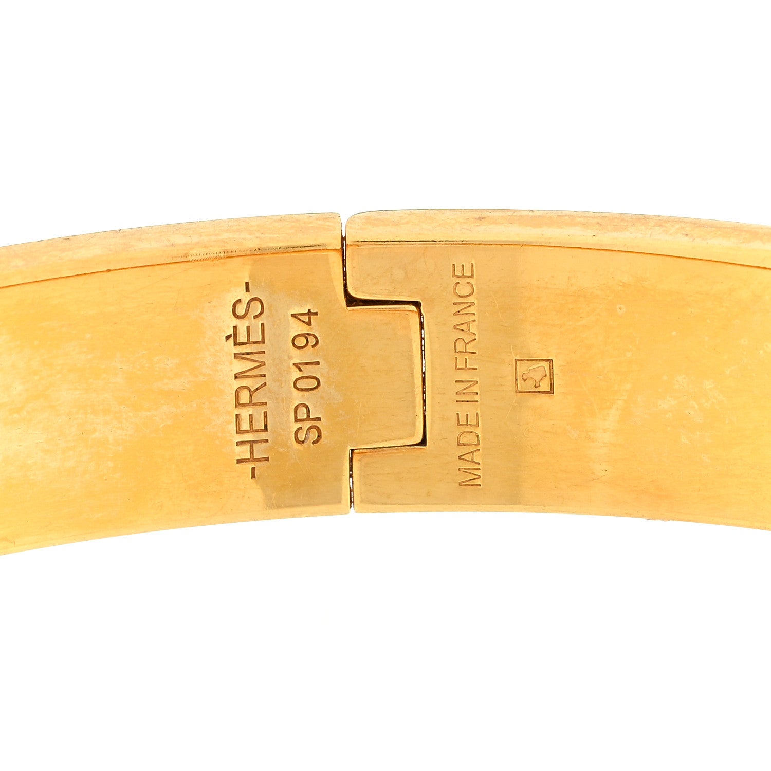Hermes Enamel Narrow Clic Clac H Bracelet GM Orange 3 of 3