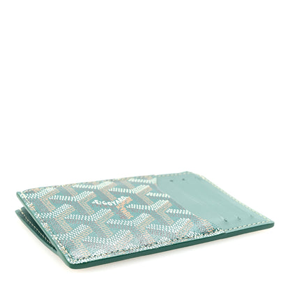 Goyard Goyardine Bourbon Zipped Card Holder Green 4 of 7