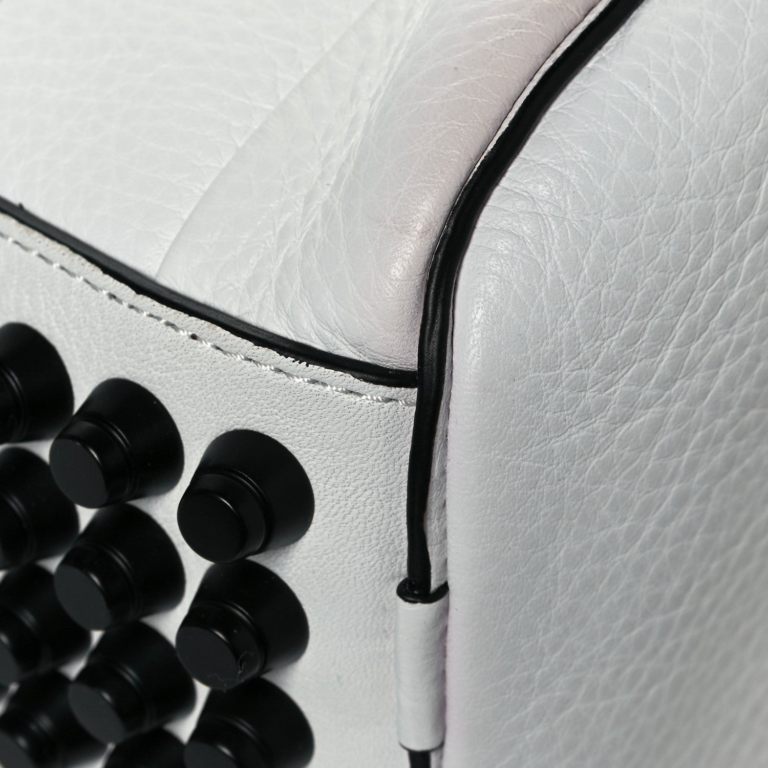 Alexander Wang Pebbled Lambskin Rockie White Black Hardware 11 of 17