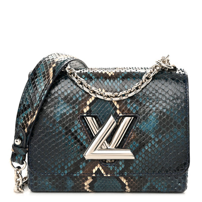 Louis Vuitton Snakeskin Twist Shoulder Bag PM Blue Multicolor 1 of 11