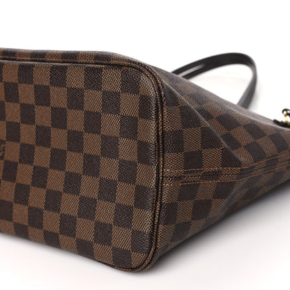 Louis Vuitton Damier Ebene Neo Neverfull MM Rose Ballerine 10 of 11