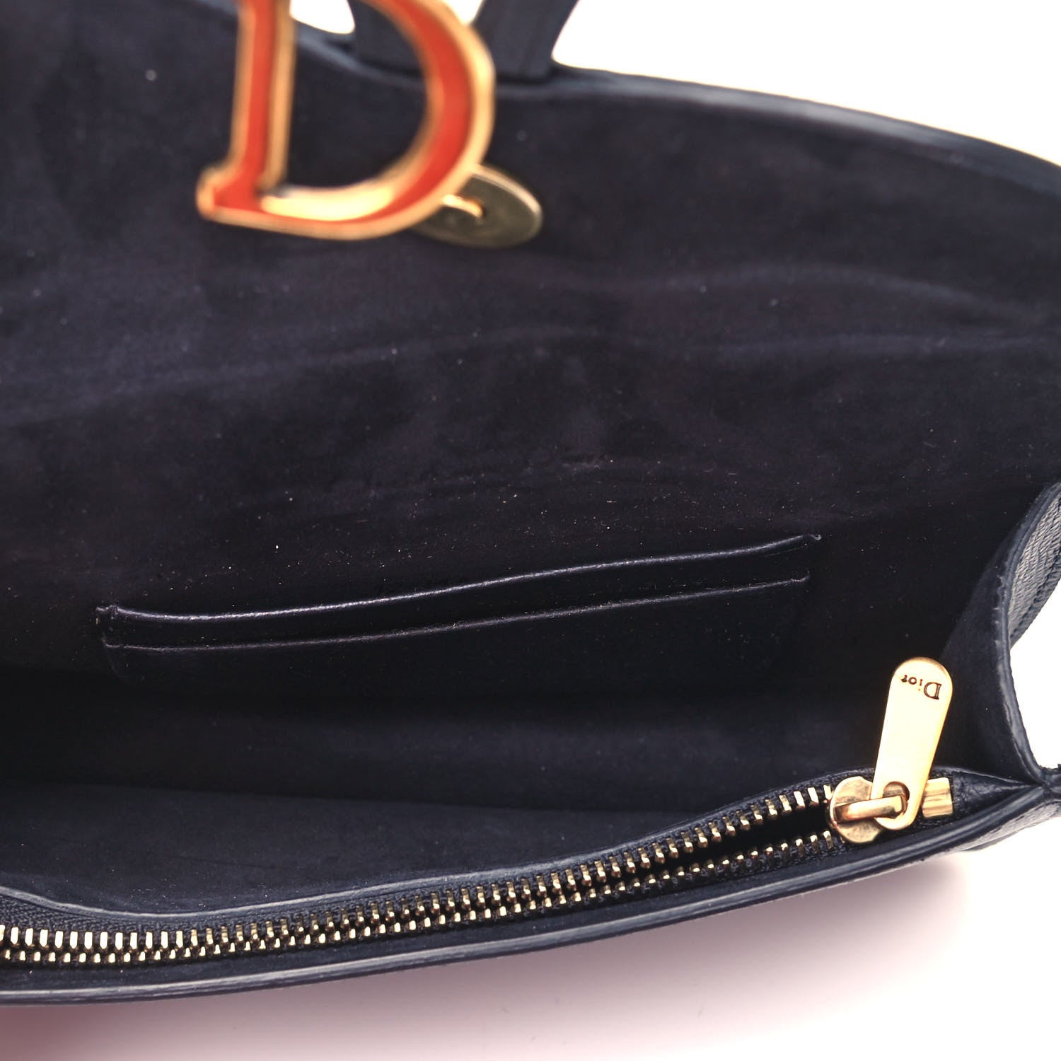 Christian Dior Grained Calfskin Saddle Belt Bag Black 5 of 8