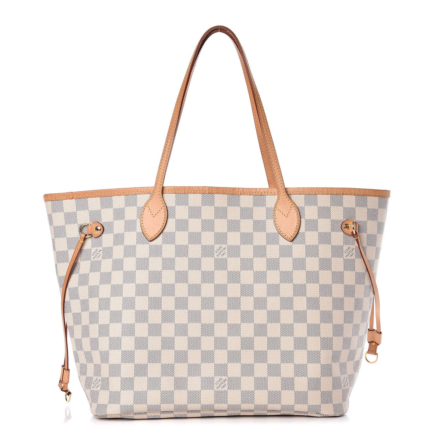 Damier Azur Neo Neverfull MM Rose Ballerine
