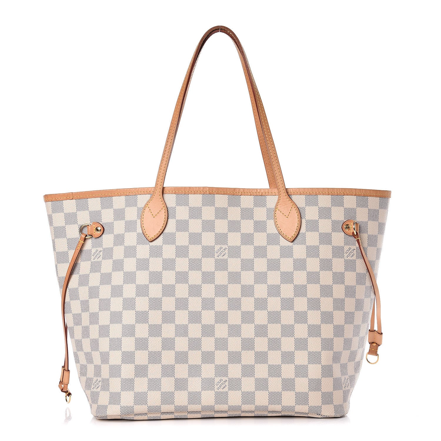Louis Vuitton Damier Azur Neo Neverfull MM Rose Ballerine 1 of 11