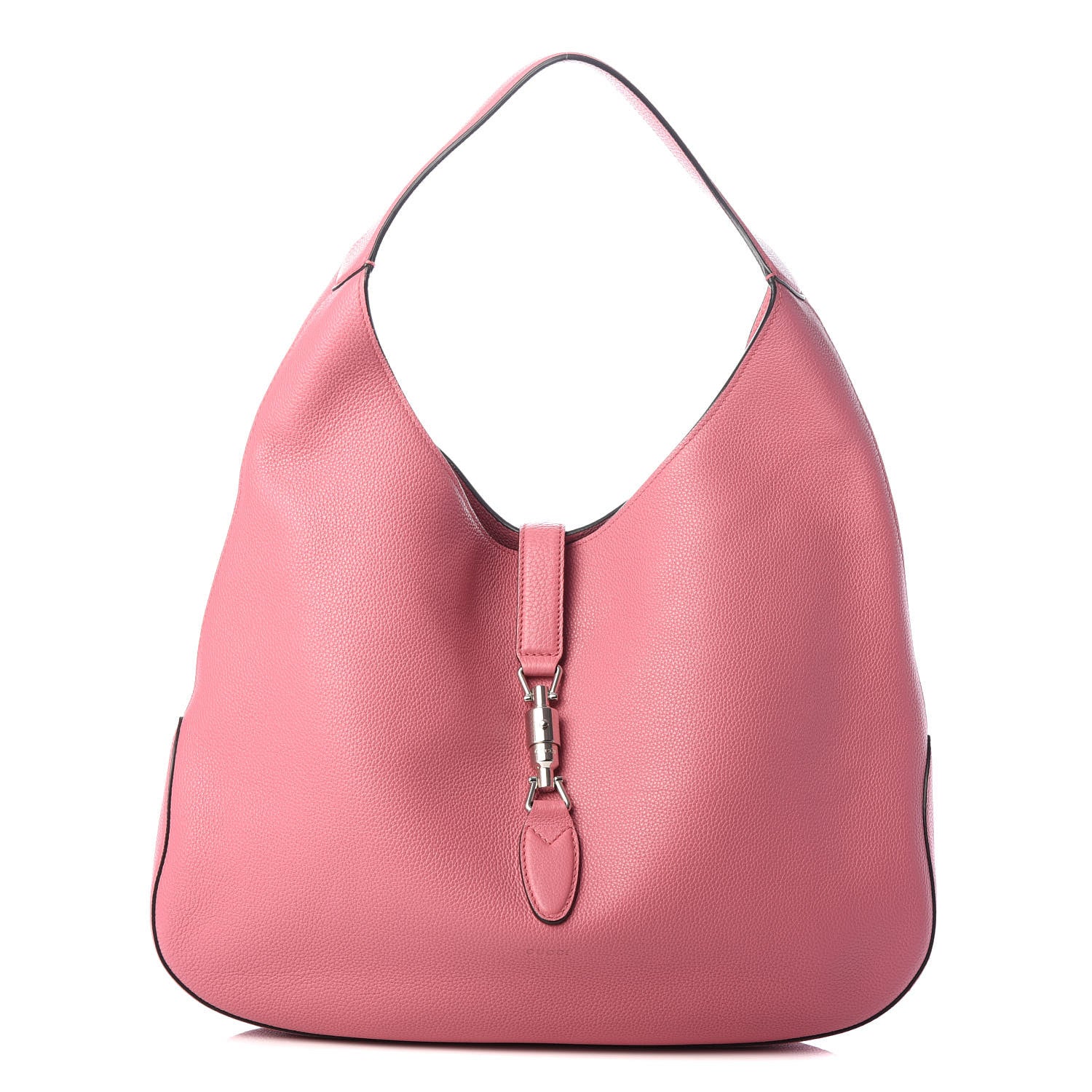 Gucci Soft Grained Calfskin Large Jackie Hobo Glossy Pink 1 of 9