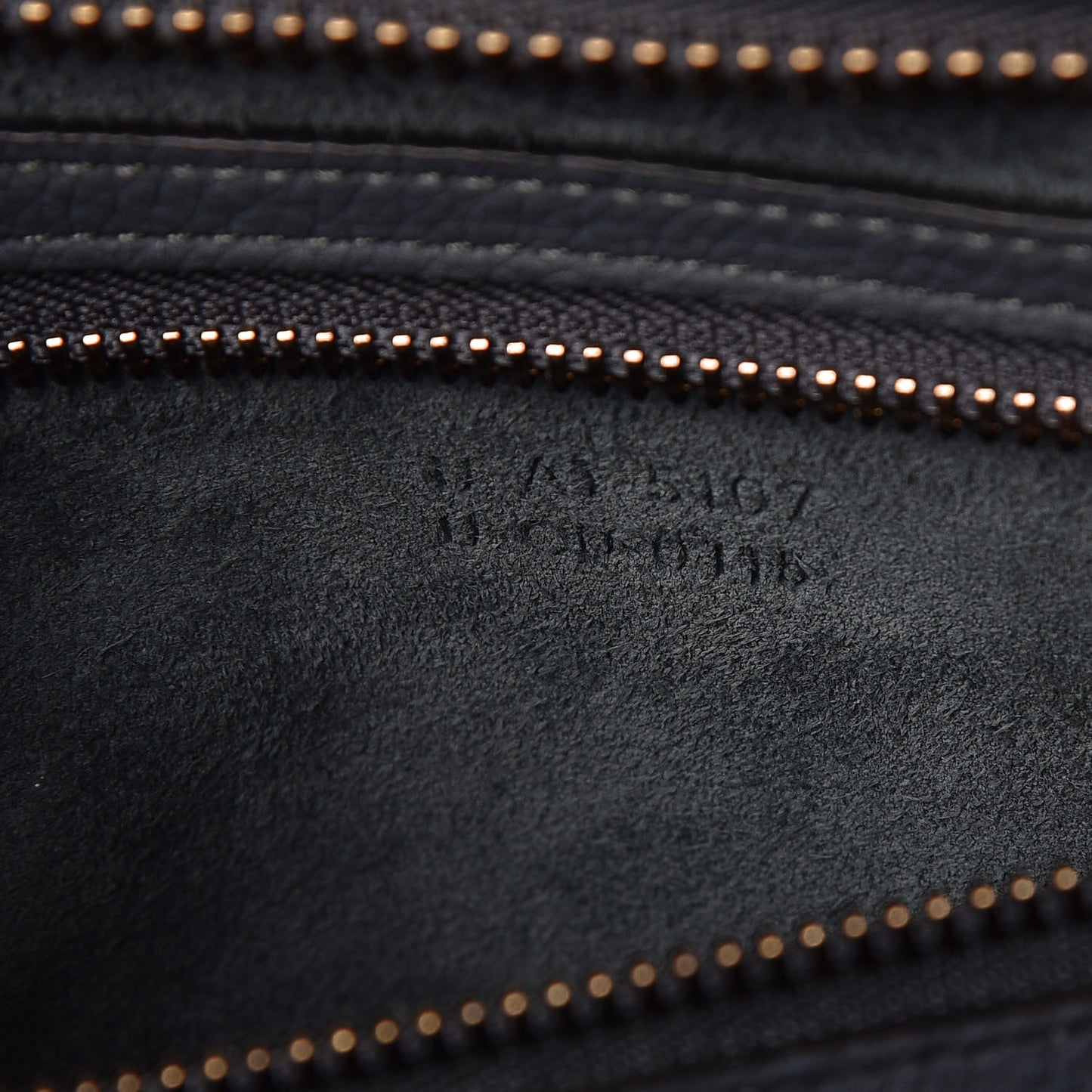 Drummed Calfskin Mini Luggage Slate