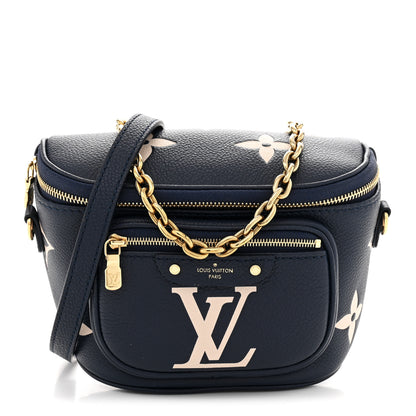 Louis Vuitton Empreinte Monogram Giant Mini By The Pool Bumbag Blue Beige 1 of 10