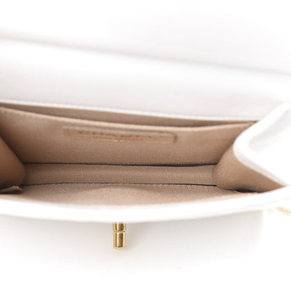 Chanel Lambskin Quilted Chic Pearls Flap White 5 of 11