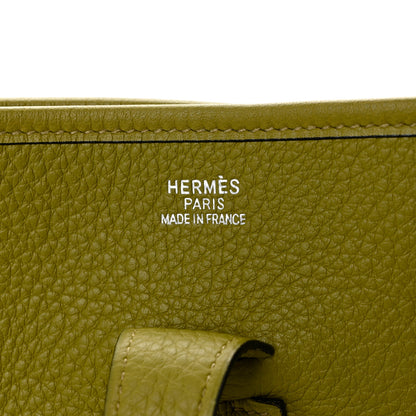 Hermes Taurillon Clemence Evelyne II GM Vert Chartreuse 6 of 9
