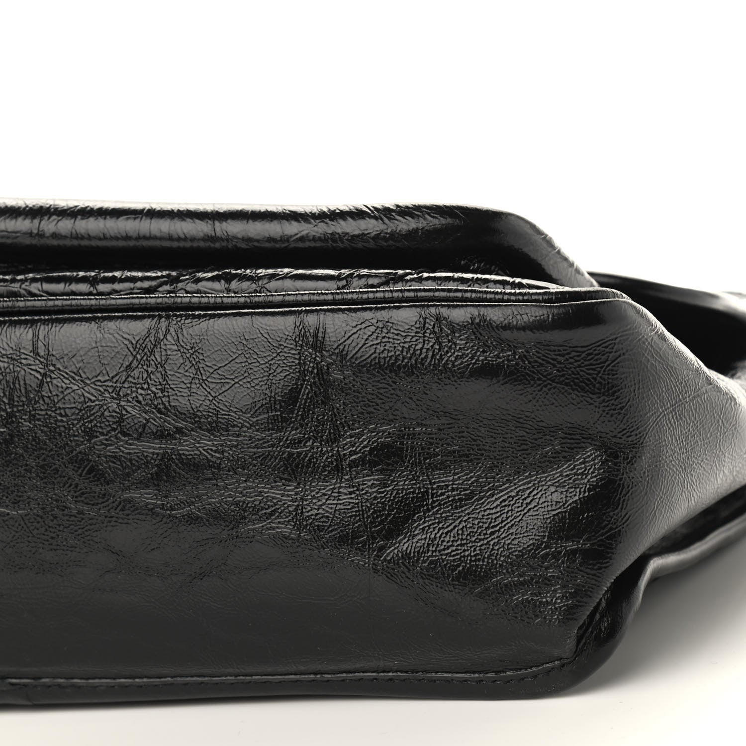 Saint Laurent Crinkled Calfskin Matelasse Monogram Medium Niki Chain Satchel Black 10 of 11