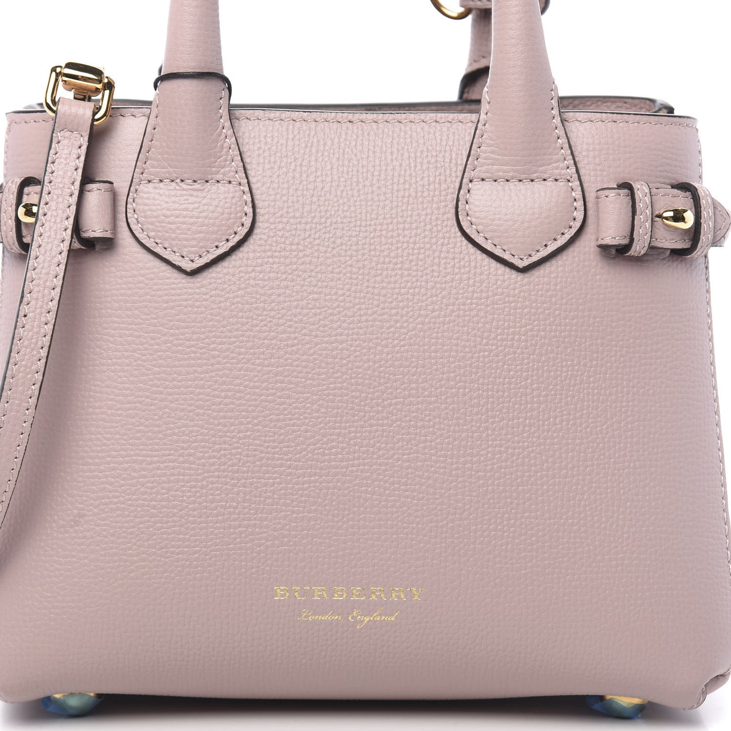 Grainy Calfskin House Check Baby Banner Tote Pale Orchid
