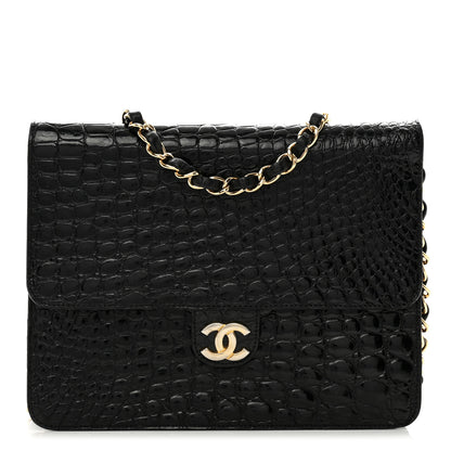 Chanel Shiny Crocodile Small Flap Black 1 of 13