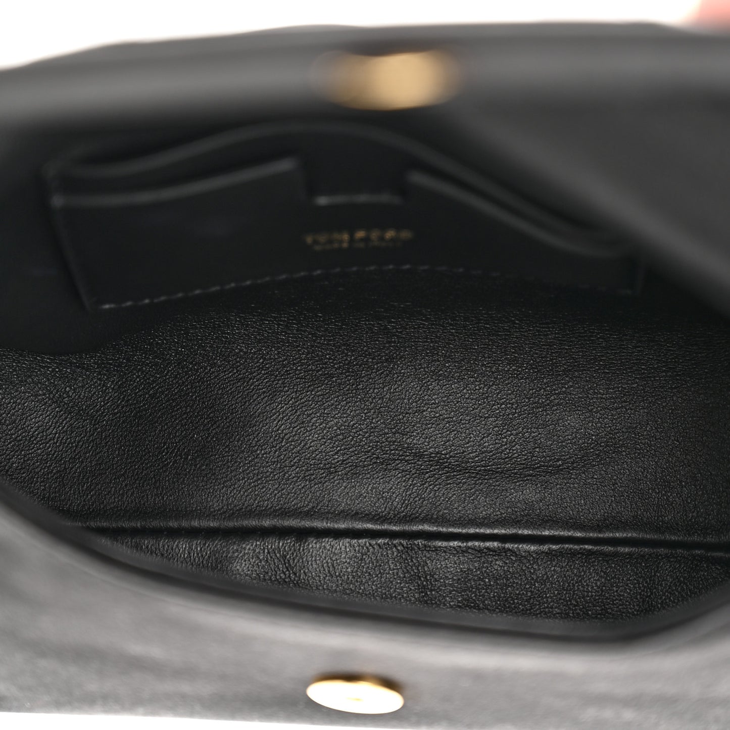 Satin Mini Label Chain Shoulder Bag Black