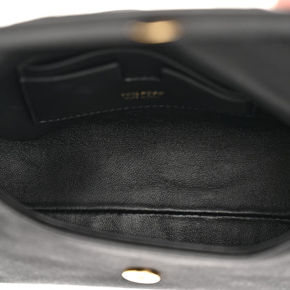 Tom Ford Satin Mini Label Chain Shoulder Bag Black 5 of 11