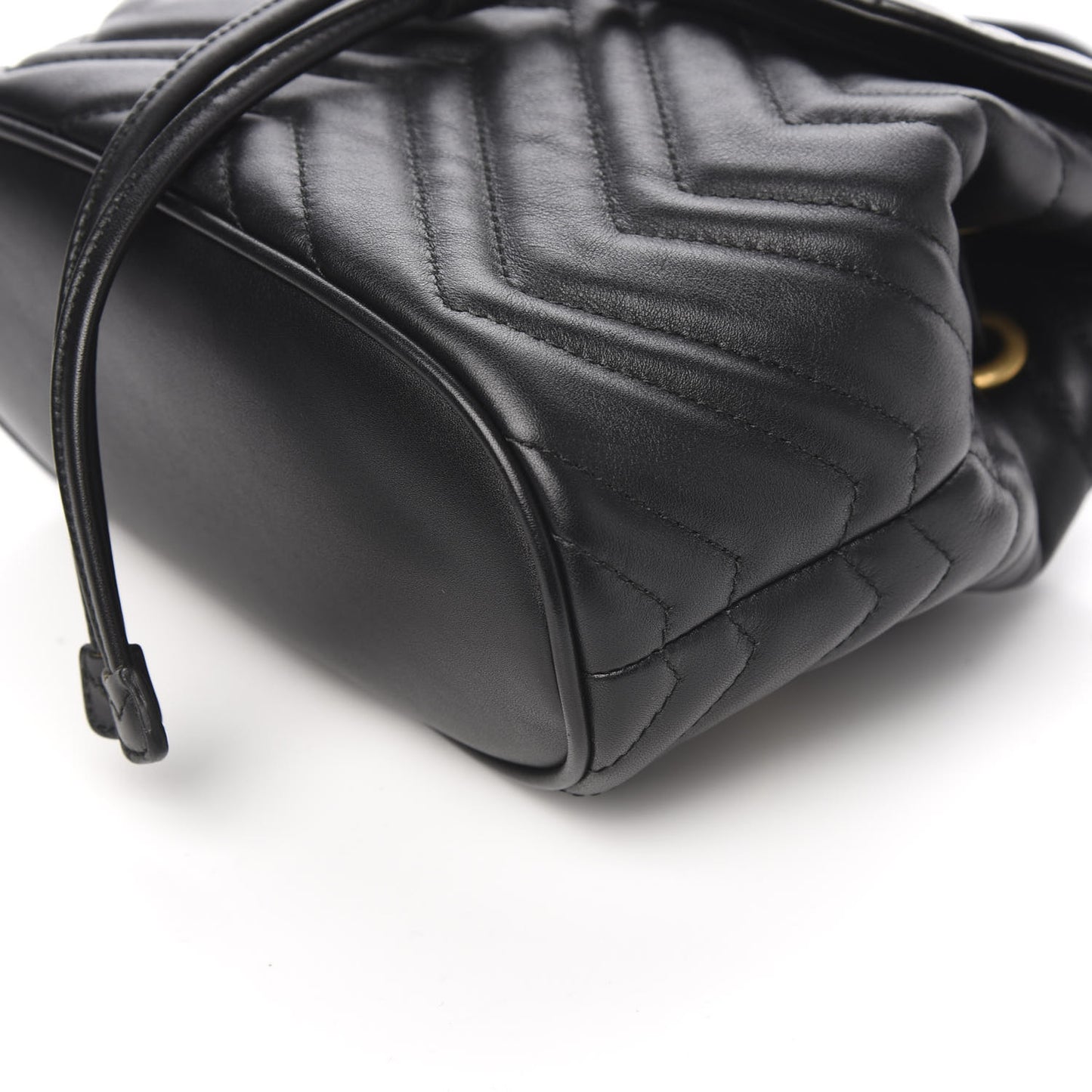 Calfskin Matelasse GG Marmont Flap Backpack Black
