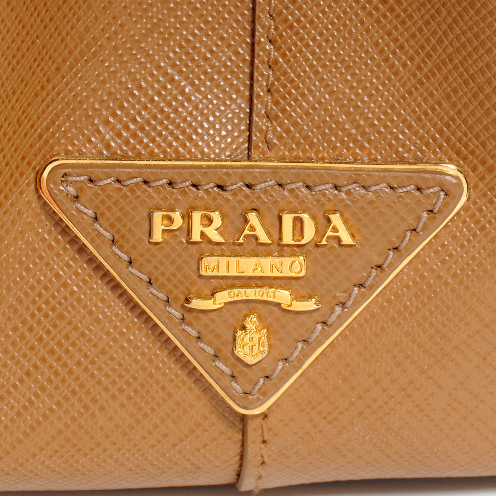 Prada Saffiano Lux Pattina Tote Caramel 11 of 11
