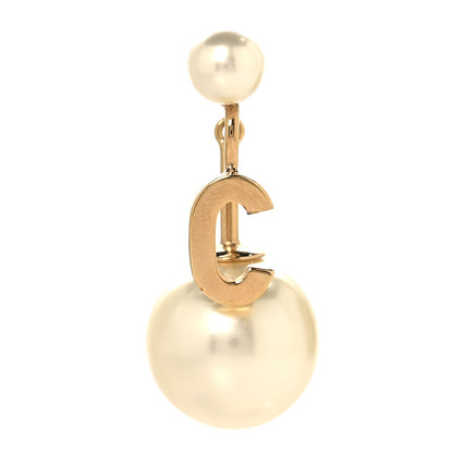 Christian Dior Pearl My ABCDior C Tribale Earring Gold 1 of 5