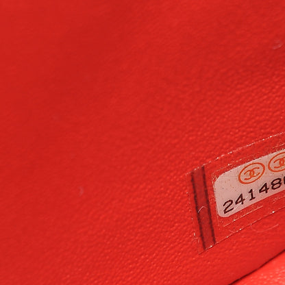 Chanel Caviar Chevron Quilted Mini Rectangular Flap Red 7 of 7
