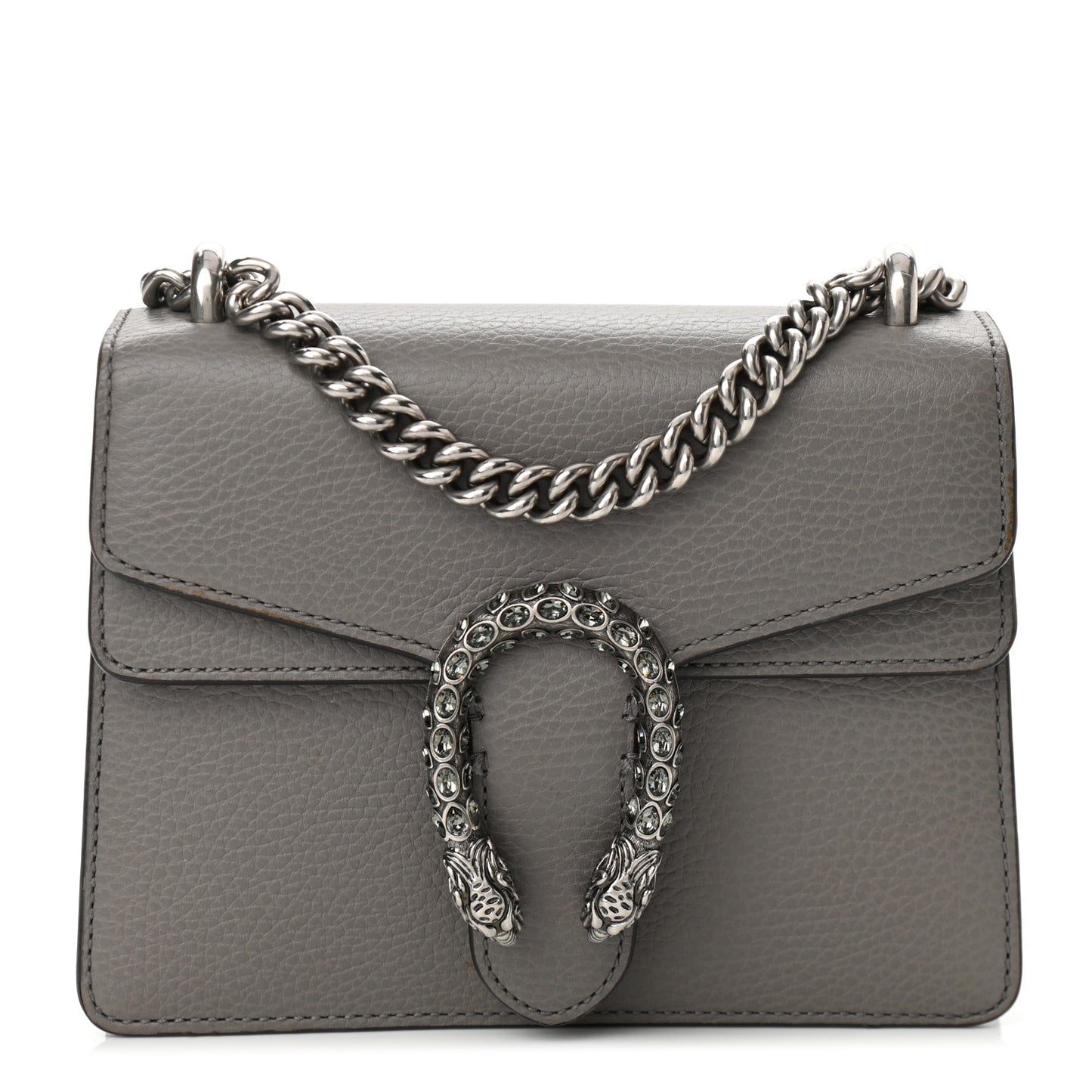 Calfskin Mini Dionysus Shoulder Bag Dusty Grey