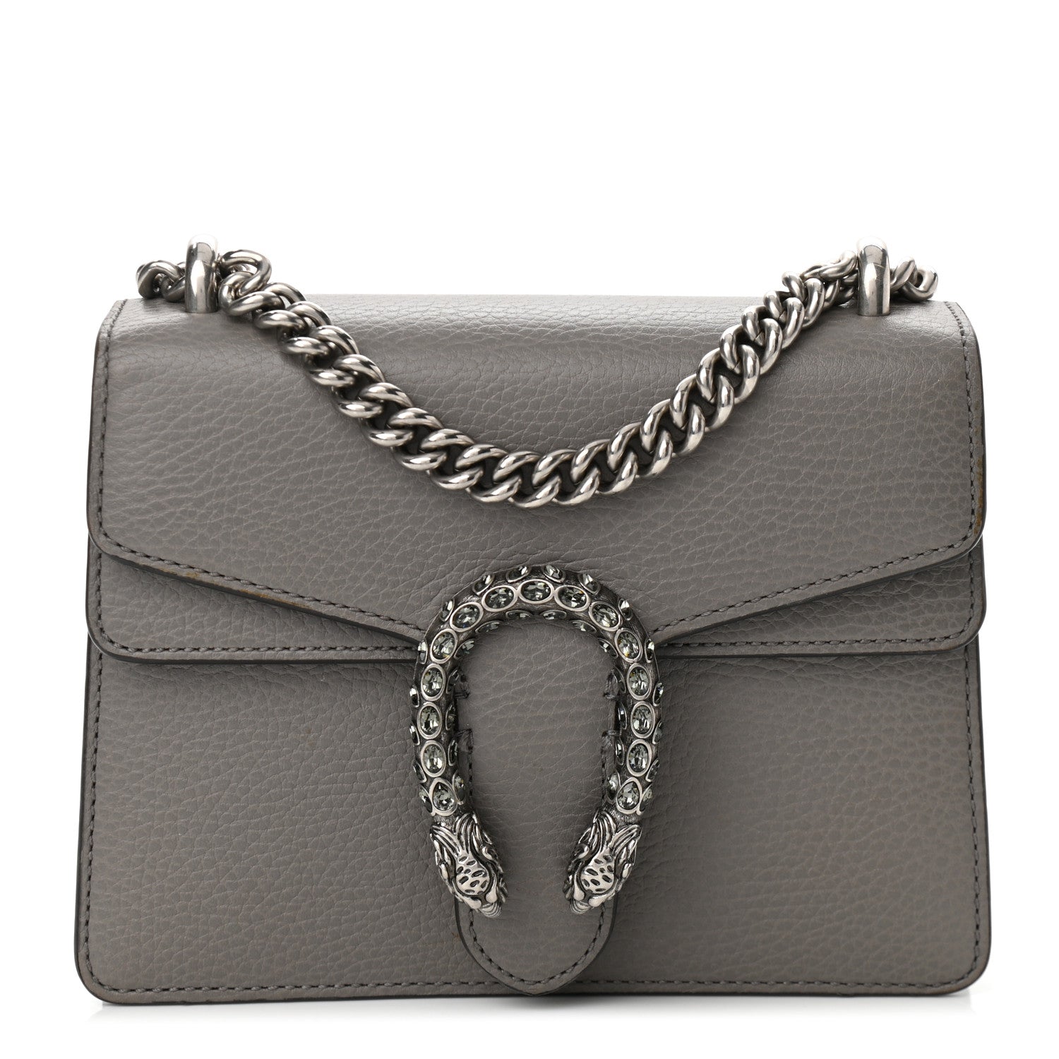 Gucci Calfskin Mini Dionysus Shoulder Bag Dusty Grey 1 of 10