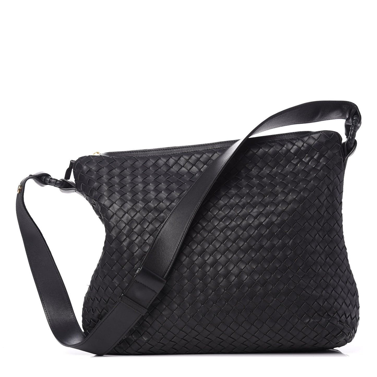 Nappa Intrecciato Hobo Black