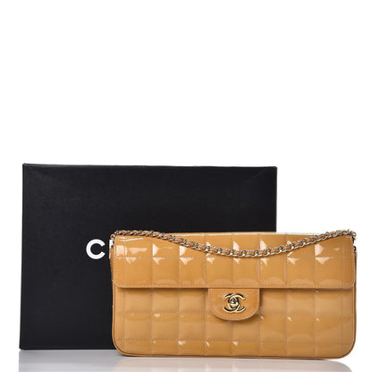Chanel Patent East West Chocolate Bar Flap Beige 8 of 8