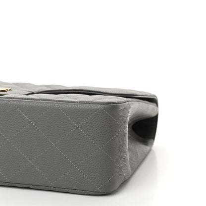 Chanel Caviar Quilted Jumbo Single Flap Grey 10 of 10