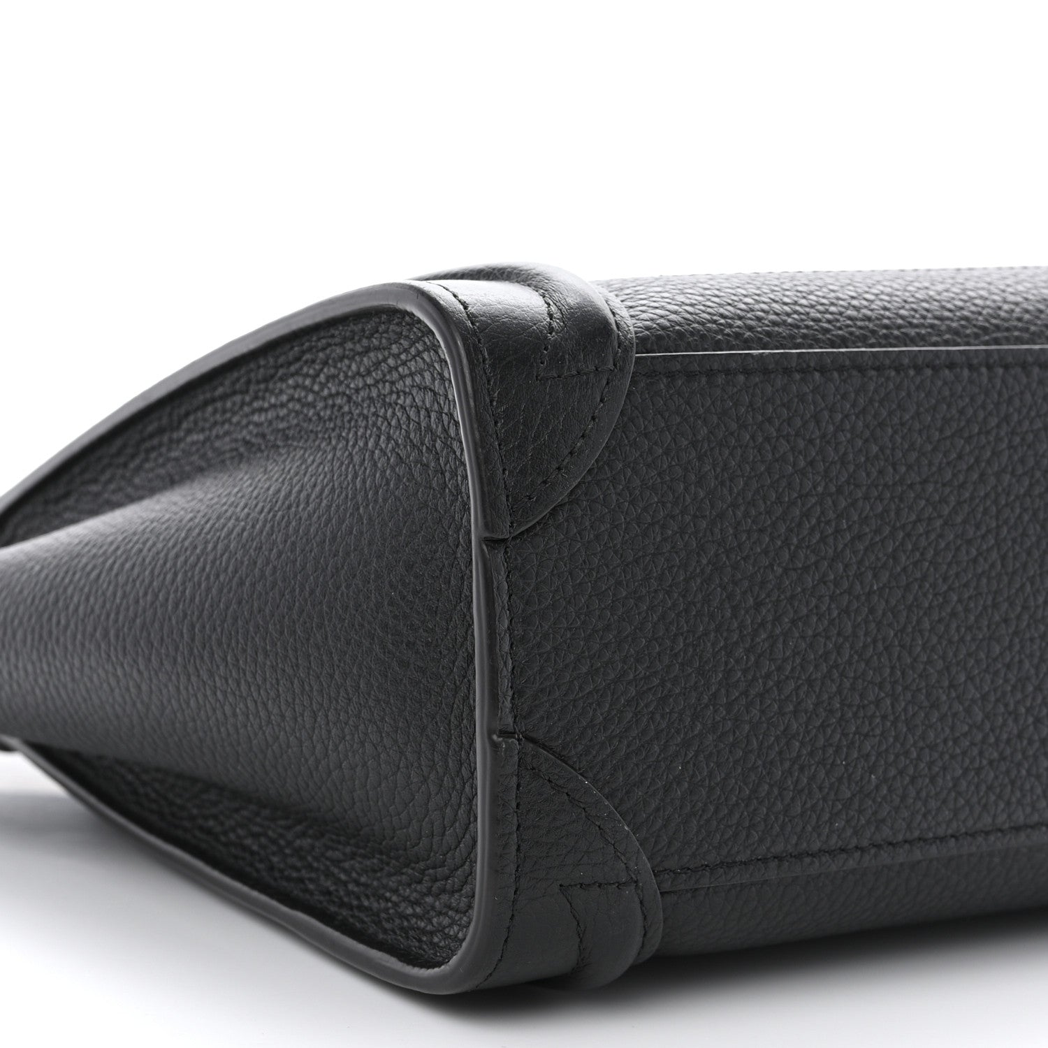 Celine Drummed Calfskin Nano Luggage Black 9 of 10