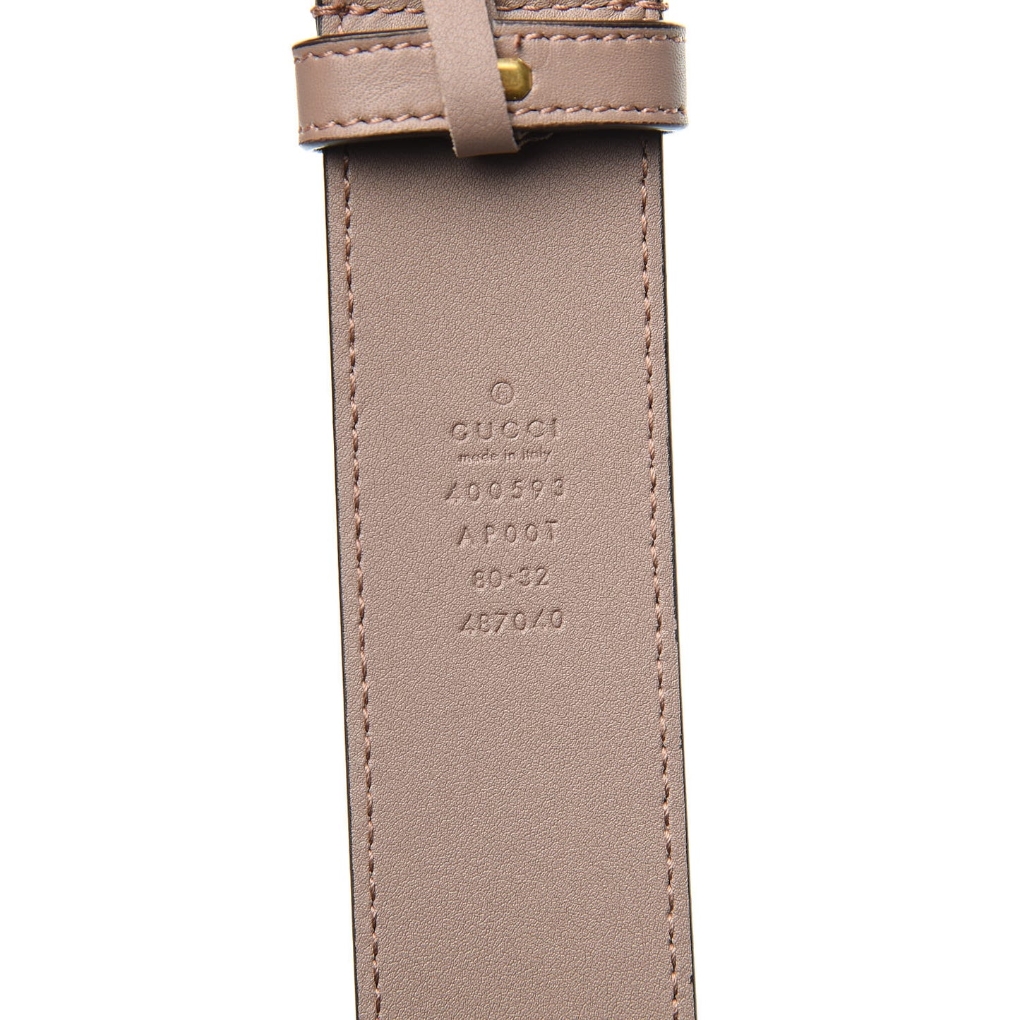 Calfskin Double G 40mm Belt 80 32 Porcelain Rose