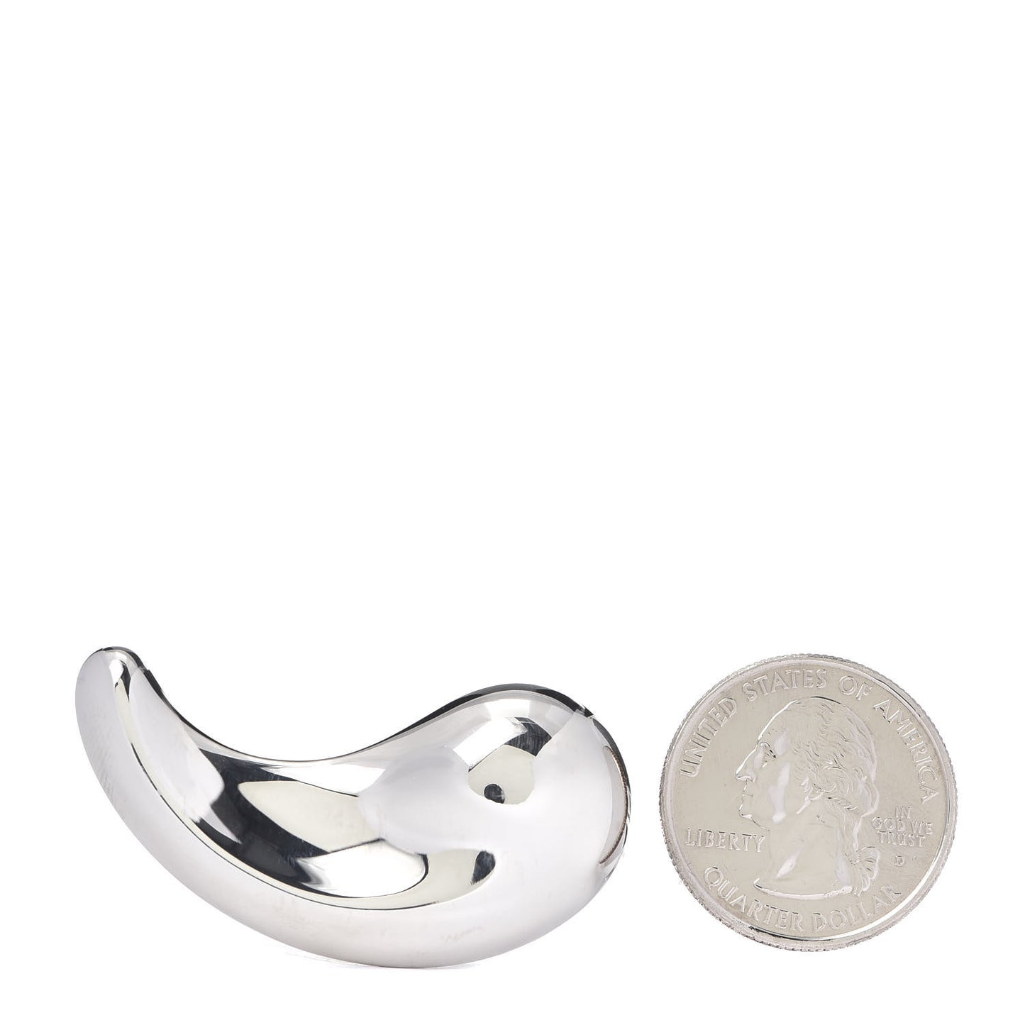 Sterling Silver Elsa Peretti Comma Pin Brooch