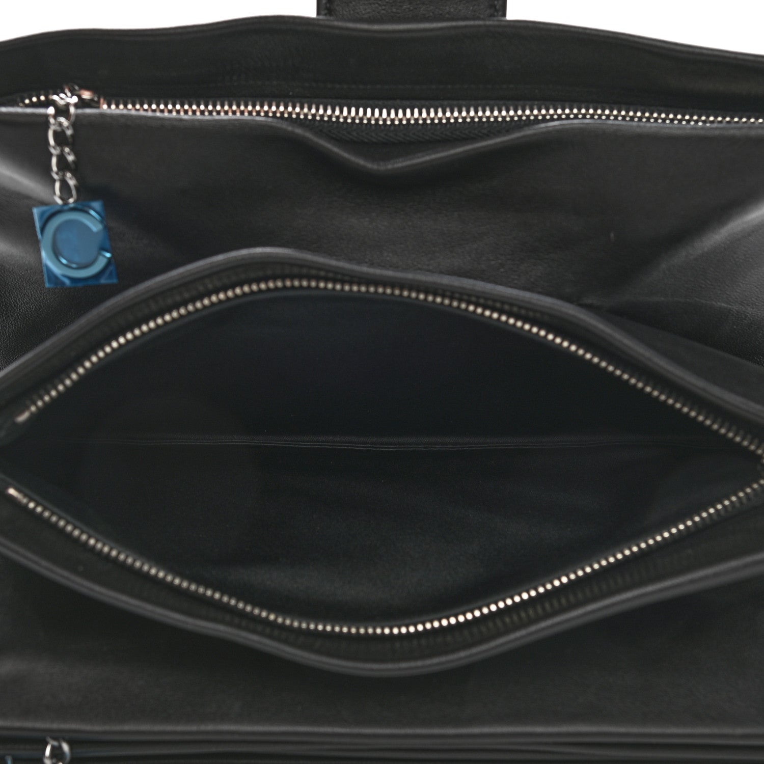 Chanel Lambskin Accordion Globe Clutch Black 4 of 10