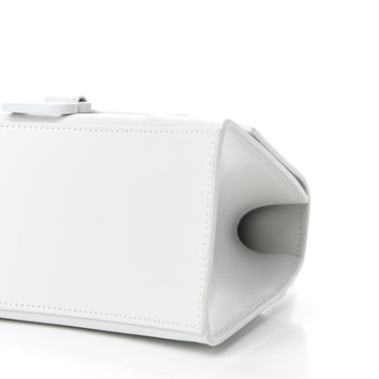 Balenciaga Shiny Box Calfskin Tonal B Small Hourglass Top Handle Bag White 7 of 11
