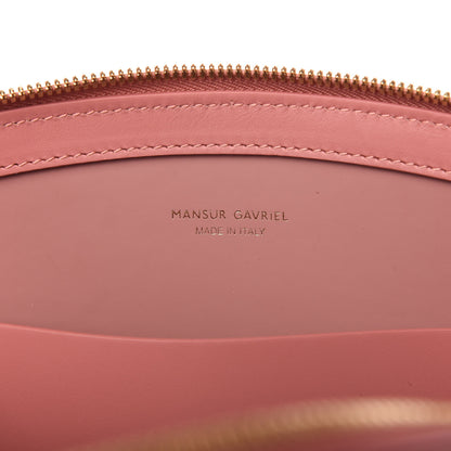 Mansur Gavriel Calfskin Top Handle Rounded Bag Blush 8 of 9