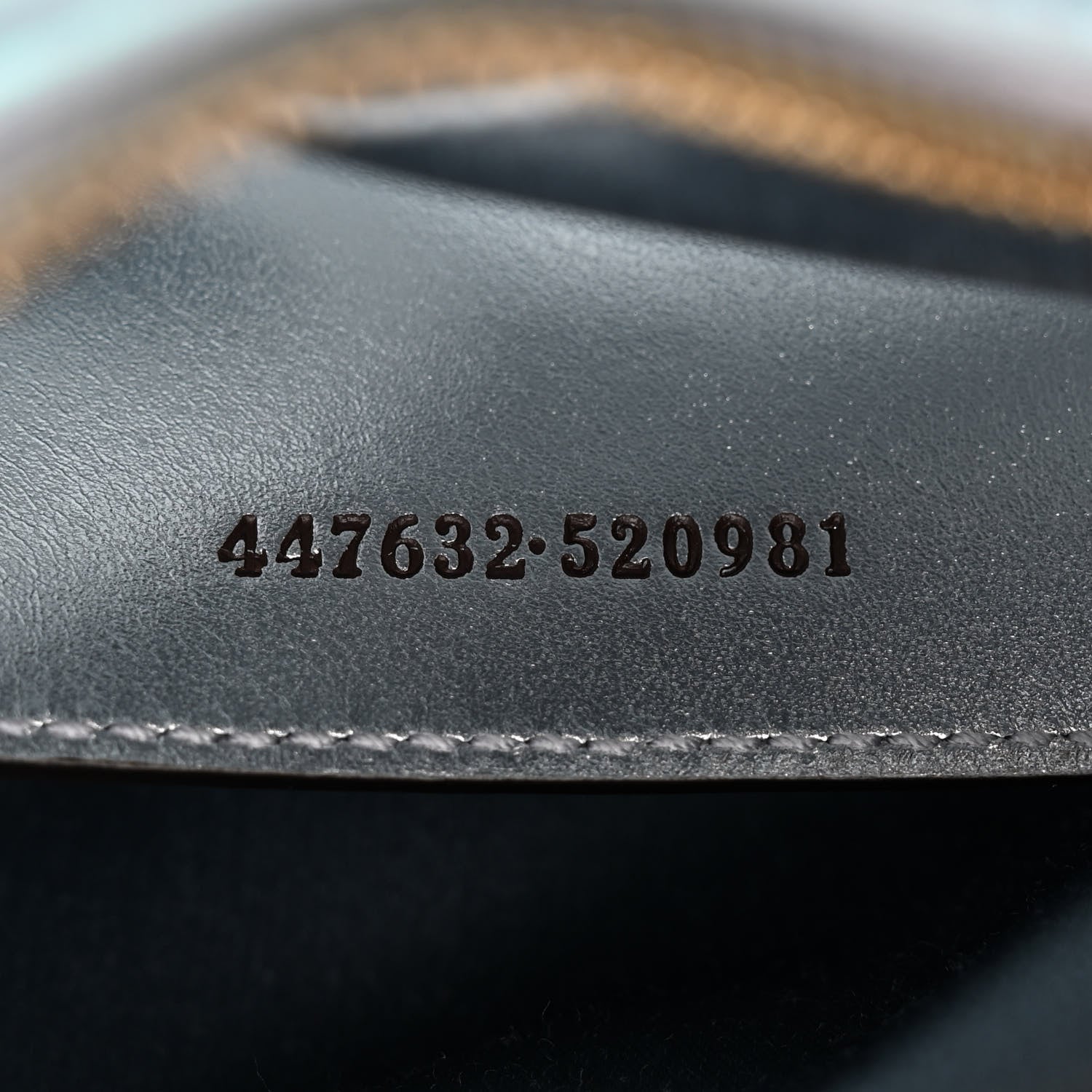 Gucci Iridescent Nappa Chevron Matelasse Small GG Marmont Chain Shoulder Bag Iridescent Snow Light Blue 7 of 10