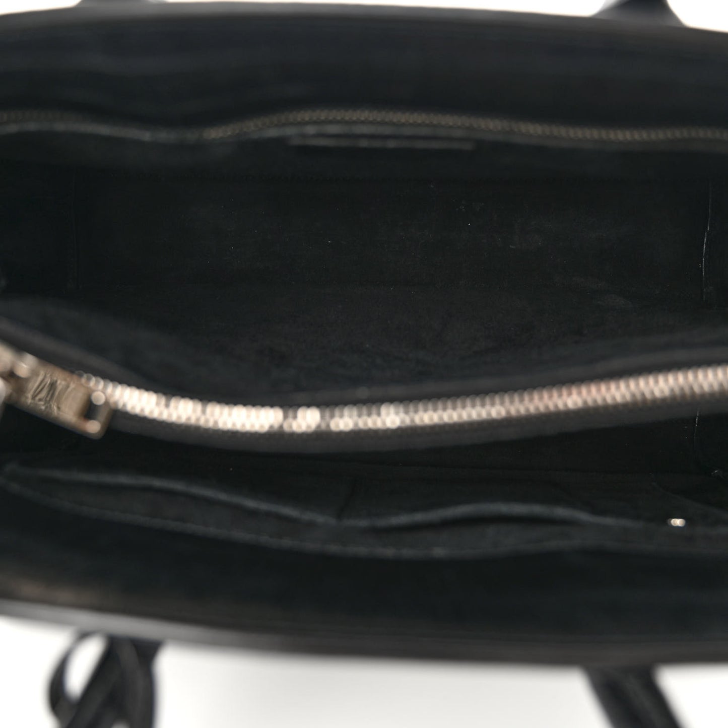Calfskin Crocodile Embossed Small Sac de Jour Black