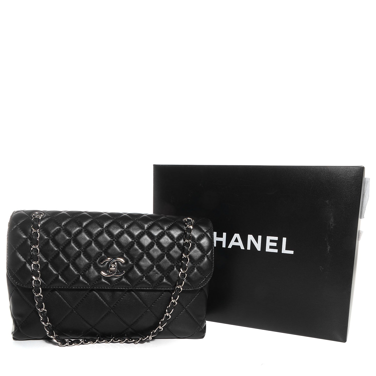 Chanel Calfskin Quilted In the Business Flap Bag Black 5 of 9