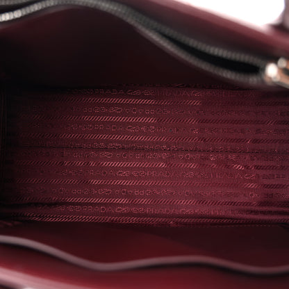 Prada Soft Calfskin Impunture Diagramme Tote Granato 5 of 11