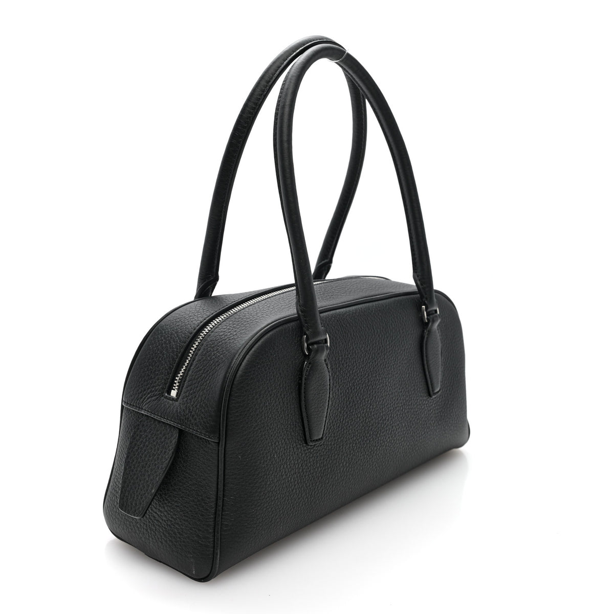 Grained Calfskin Small EW India Black