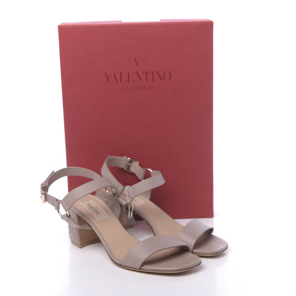 Valentino Garavani Calfskin Nappa Rockstud Spike 60mm Ankle Strap Sandals 36 Poudre 9 of 9