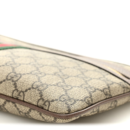 Gucci GG Supreme Monogram Large Ophidia Pouch Clutch Brown 10 of 10