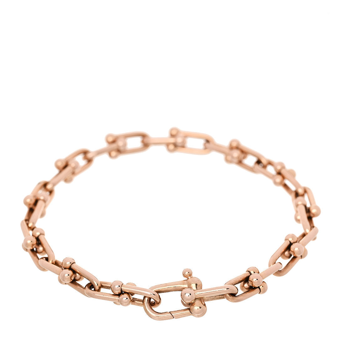 Tiffany 18K Rose Gold Small HardWear Link Bracelet 2 of 4