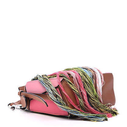 Loewe Calfskin Mini Fringe Puzzle Bag Pink Multicolor 4 of 9