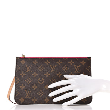 Louis Vuitton Monogram Neverfull MM GM Pochette Pivoine 2 of 9